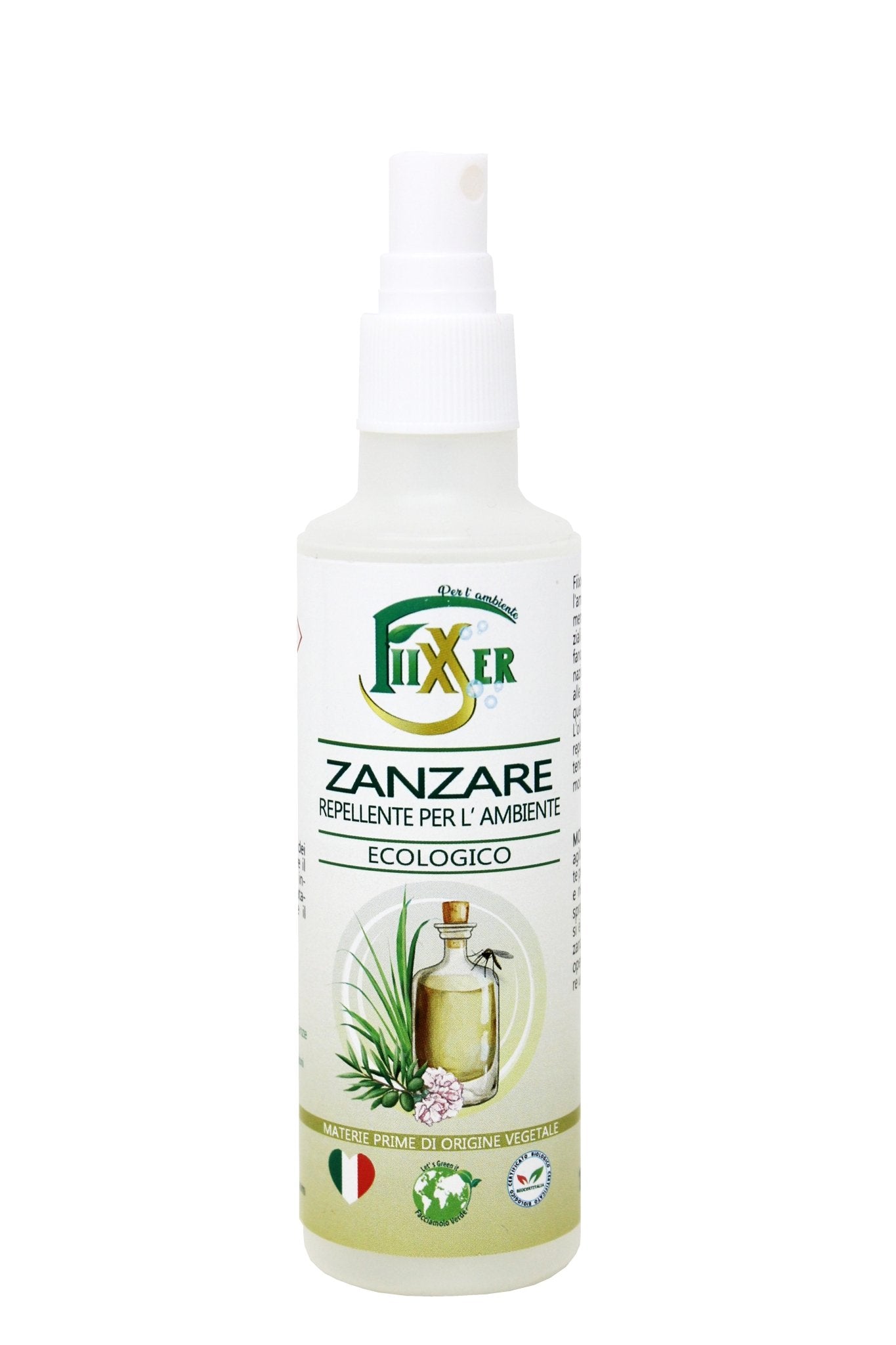 Repellente zanzare naturale per pelli sensibili con olio di neem, efficace contro insetti. EAN: 8054752800212