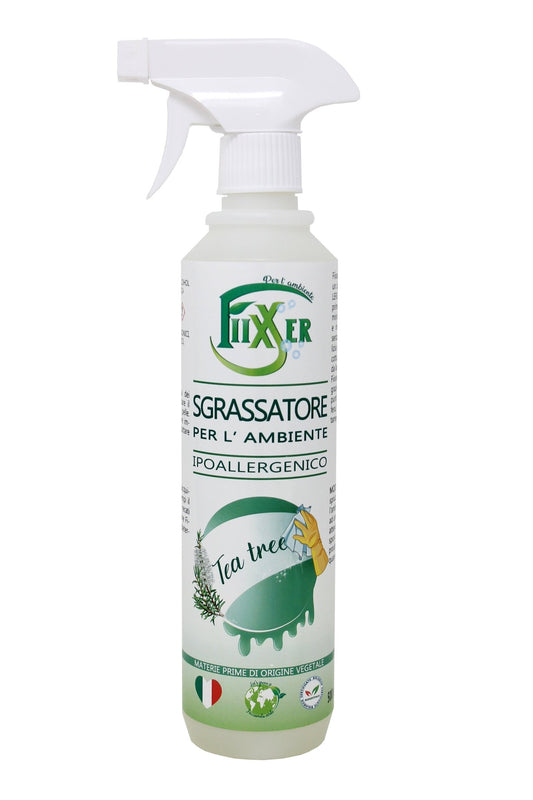 Sgrassatore tea tree Fiixxer ecologico biologico ipoallergenico tutte le superfici cucina cappe forno strumenti lavoro hobby